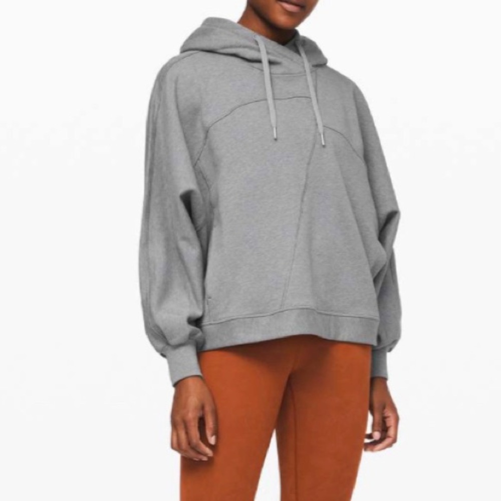 Lululemon Size L/XL Broken Beats Hoodie Oversized Heathered Glacier Grey